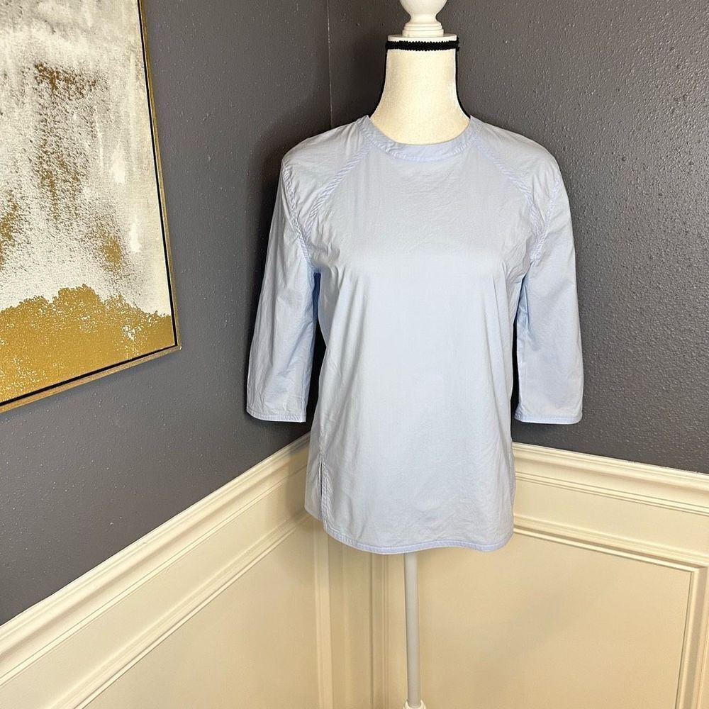 Acne Studios 3/4 Jess Strech Sleeve Side Slit Blouse